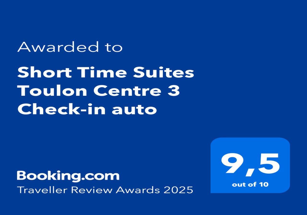 Short Time Suites Toulon Centre 3 "Le Spot" Check-In Auto Exterior foto